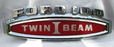 1965-66 Ford F100 Twin I Beam emblema de para-lama cromado BOM original comprar usado  Enviando para Brazil