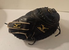 Luva de apanhador de softbol Mizuno GXS-53 totalmente quebrada no bolso profundo 34” lance direito comprar usado  Enviando para Brazil