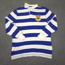 Camisa Ralph Lauren Para Hombres GRANDE Azul Dragón RLPC Rayas Rugby Manga Larga Talla L segunda mano  Embacar hacia Mexico