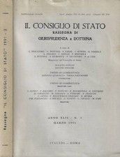 Consiglio stato. rassegna usato  Italia