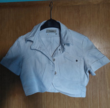 Jeansjacke bolero weiß gebraucht kaufen  Ovelgönne