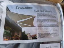 Triangle sun shade for sale  LUTTERWORTH