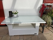 Beistelltisch glasplatte weiß gebraucht kaufen  Kaufering