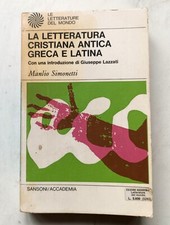 Letteratura cristiana antica usato  Fasano