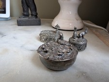 Trio pewter trinket for sale  HAILSHAM