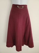 Vintage skirt burgundy for sale  PLYMOUTH