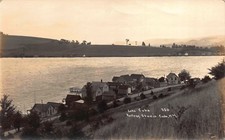 Cartão postal foto real casas ao longo do lago Cuba em Cuba, Nova York comprar usado  Enviando para Brazil