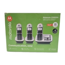 Telefone sem fio Motorola CD5013+ com 3 aparelhos e bloqueador de chamadas comprar usado  Enviando para Brazil