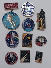 Conjunto de 10 pinos de emblemas Vostok cosmos espacial soviético russo URSS  comprar usado  Enviando para Brazil