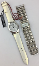 Lager 2 Uhren Betrieb aus Quarz Analog Frauen Strass Glas Ab Replace comprar usado  Enviando para Brazil