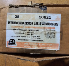 Conectores de cabo de armadura intertravados à prova d'água Thomas and Betts 10021 caixa com 5 comprar usado  Enviando para Brazil