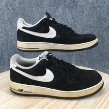 Tênis Nike masculino 11.5 Air Force 1 '07 baixo 315122-068 preto branco camurça comprar usado  Enviando para Brazil