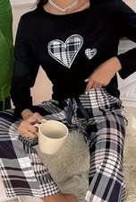 Pyjama schlafanzug damen gebraucht kaufen  Hamburg