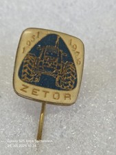 Przypinka ; - Zetor - 1951- 1976 - Ciągnik Ciągnik Maszyna rolnicza Niebieska na sprzedaż  Wysyłka do Poland