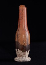 Vase verre emaillé d'occasion  Fontenay-le-Comte