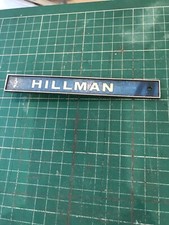 Hillman badge metal for sale  CATERHAM