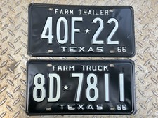 1966 texas license plates for sale  Austin