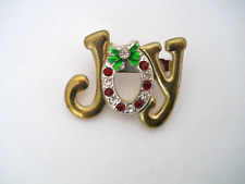 Christmas joy brooch for sale  Albuquerque