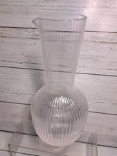 Ribbed glass carafe for sale  Swartz Creek