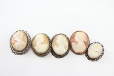 Shell cameo brooches for sale  LEEDS