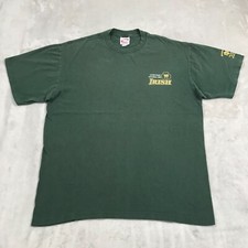 Camisa de futebol masculina Notre Dame 2XL verde envie uma torcida de vôlei alta desbotada 2000, usado comprar usado  Enviando para Brazil