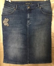 Jeans rock applikation gebraucht kaufen  Köln