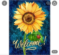 Welcome sunflower 12x18 for sale  Dover