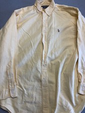 Usado, Camisa masculina Ralph Lauren 16.5/34 amarela manga longa colarinho botão para baixo comprar usado Usado, Camisa masculina Ralph Lauren 16.5/34 amarela manga longa colarinho botão para baixo comprar usado  Enviando para Brazil