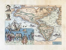 Mappa america 1586 usato  Torino
