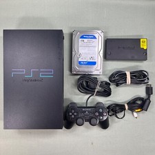 Console gordo Sony PlayStation 2 PS2 SCPH-39001 W adaptador de rede controle e 1TB comprar usado  Enviando para Brazil