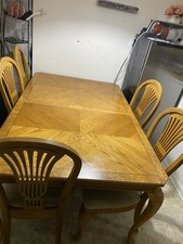 Elegant wood dining for sale  Skokie