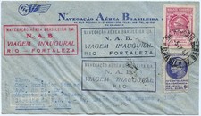 Brasilien 1941 First Flight Erstflug NAB Rio de Janeiro Fortaleza Ceara / 1285, usado comprar usado  Enviando para Brazil
