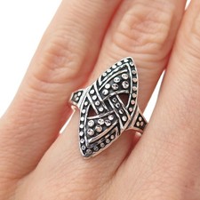 Anel oxidado pontilhado modernista vintage esterlina 925 Silver Fox tamanho 6,25 comprar usado  Enviando para Brazil
