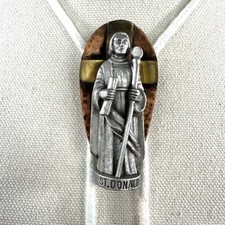 Deslumbrante gravata bolo vintage cobre latão e estanho ST. DONALD, usado comprar usado  Enviando para Brazil