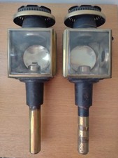 Vintage carriage lamps for sale  WARWICK