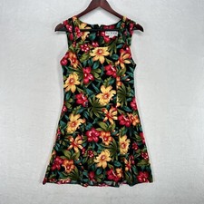 Vestido Vintage RJ Stevens Feminino Médio Floral Mini Hibisco de Praia Havaiano comprar usado  Enviando para Brazil