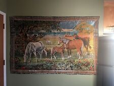 Vintage horse tapestry for sale  San Francisco