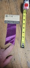 Distintivo de delegado vintage obsoleto 1970 Congresso Mundial de Polícia Miami Beach FL comprar usado  Enviando para Brazil