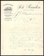 Usado, Rechnung St. Etienne 1902, Roch Randon, Quincaillerie, Articles de Ménage, 5 Ru  comprar usado Usado, Rechnung St. Etienne 1902, Roch Randon, Quincaillerie, Articles de Ménage, 5 Ru  comprar usado  Enviando para Brazil