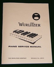 WURLITZER ACOUSTIC PIANO Manual de Serviço, GRAND, Spinet, Ação, Regulação, usado comprar usado  Enviando para Brazil
