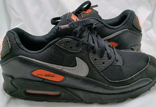 Tênis Nike Air Max 90 preto/laranja DJ6881-001 masculino tamanho 9.5 comprar usado  Enviando para Brazil