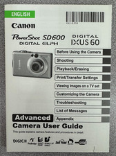 Canon PowerShot SD600 / Digital IXUS 60 - Guia do Usuário da Câmera comprar usado  Enviando para Brazil