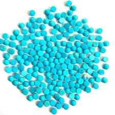 2mm Turquesa Arizona Natural Redonda Cabochão Pedra Preciosa Calibrado solta tamanho 25Pc, usado comprar usado  Enviando para Brazil