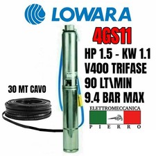 pompa sommersa lowara 1 5 hp usato  Pomigliano d'Arco