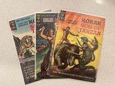 Lote de 3 quadrinhos Korak Son of Tarzan #23, 24 Gold Key 1968 Korak 11 1965 comprar usado  Enviando para Brazil