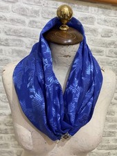 Blue satin floral for sale  LLANDUDNO