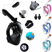 Máscara de Snorkeling Profissional Snorkel Facial Completo Mergulho Subaquático Adulto Criança comprar usado  Enviando para Brazil
