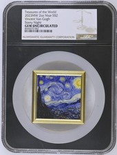 Moeda noite estrelada prata 2 oz 2023 | Design exclusivo de Van Gogh NGC GEM não circulada comprar usado  Enviando para Brazil