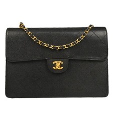 Chanel Czarna skóra cielęca Jumbo Klasyczna torba z klapą 176712 na sprzedaż  Wysyłka do Poland