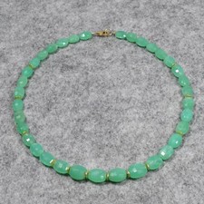 Chrysopras halskette 925er gebraucht kaufen  Berlin
